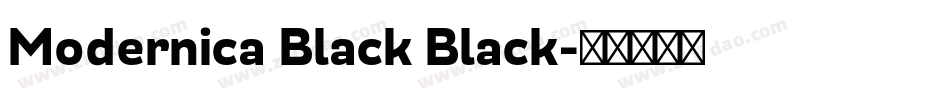 Modernica Black Black字体转换